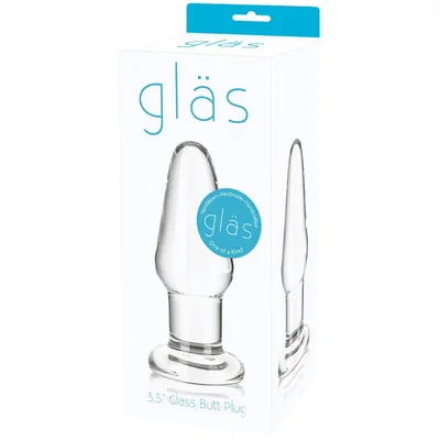 Glas 3 5 Smooth Glass Butt Plug