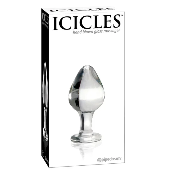 Icicles No. 25 Hand Blown Glass Butt Plug — image 4 of 6