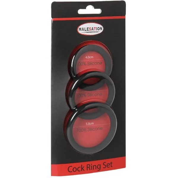 Malesation Cock Ring Set - Pack Of 3 — image 4 of 4