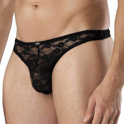 All over lace thong