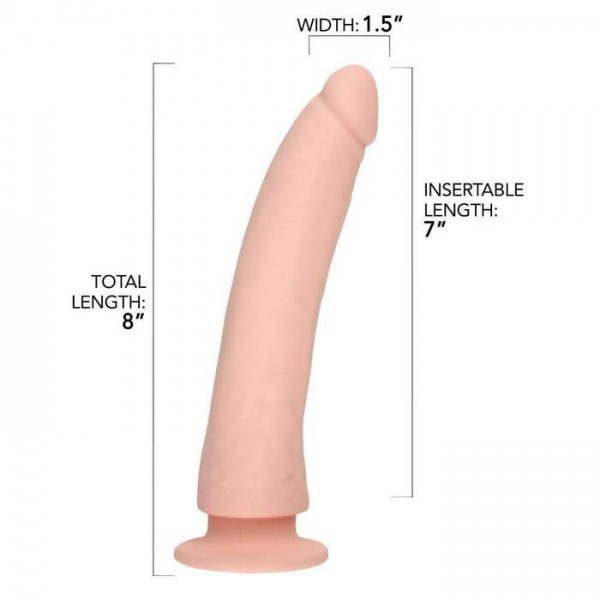 8" Realistic Silicone Dildo — image 4 of 5
