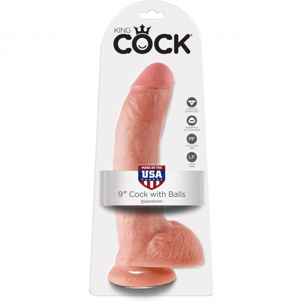King Cock 9'' Cock With Balls
