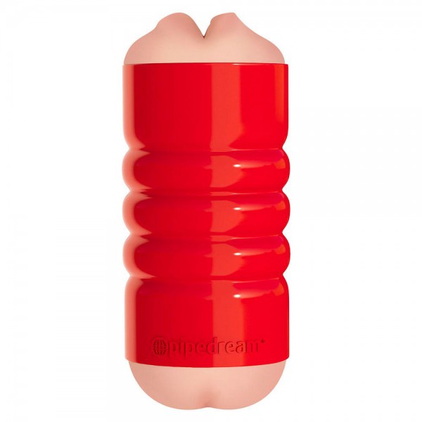 Pipdream Squeezable Grip Mouth And Ass Masturbator