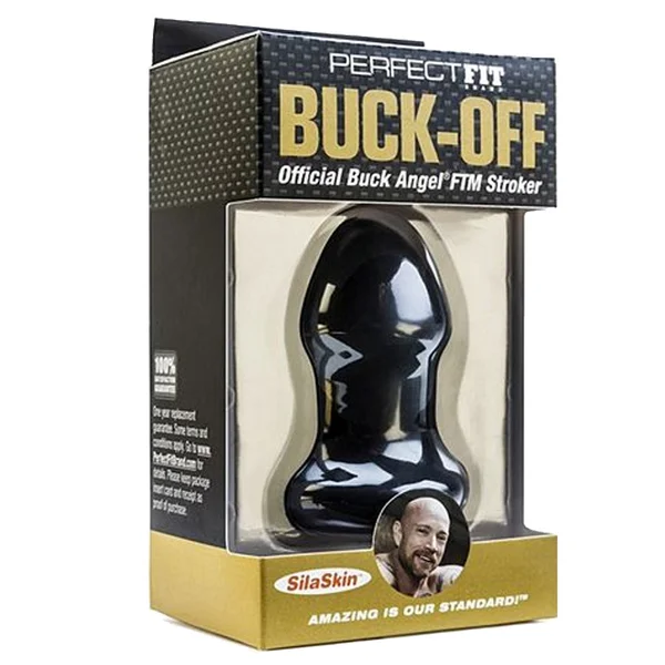 Perfect Fit Buck OFF Buck Angel FTM Stroker - Black — image 15 of 18