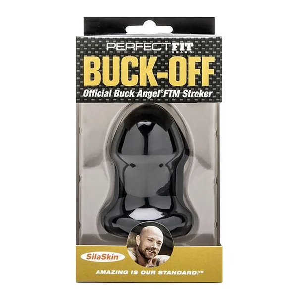 Perfect Fit Buck OFF Buck Angel FTM Stroker - Black — image 14 of 18