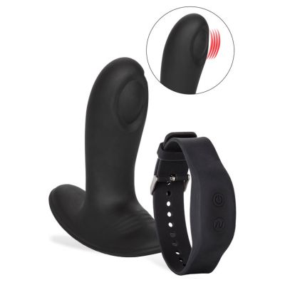 California Exotic Pulsing Vibrating 4 5 Butt Plug with Wristband Remote