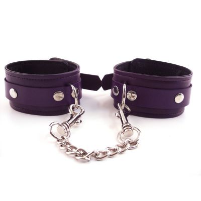 Harmony Purple Leather Ankle Restraints