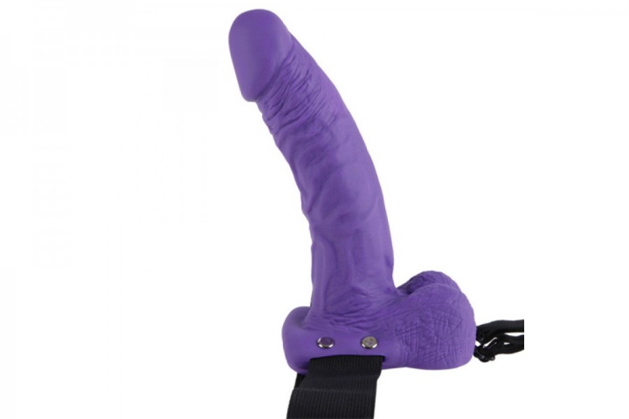 Fetish Fantasy 7 inch Realistic Hollow Strap On with Balls