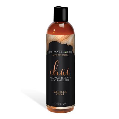 Intimate Earth Aromatherapy Massage Oil Vanilla Chai 120ml