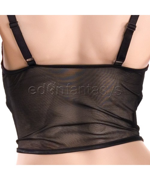 Embroidered ecstasy bustier set