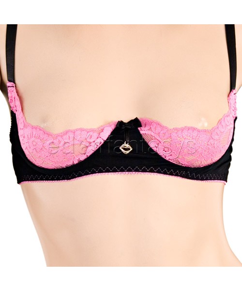 Fuchsia shelf bra set