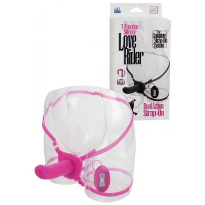 7 Function Silicone Love Rider Dual Action Strap On