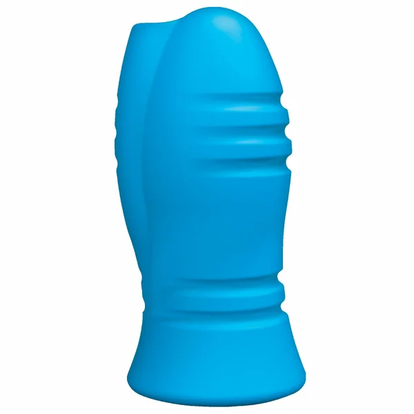 Optimale Vibrating Stroker w/Thick Ribs - Blue — image 10 of 12