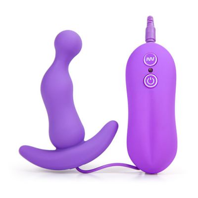 Eden curve silicone vibrating anal plug