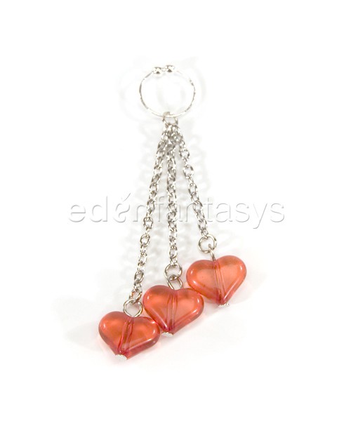 Asian hearts navel ring