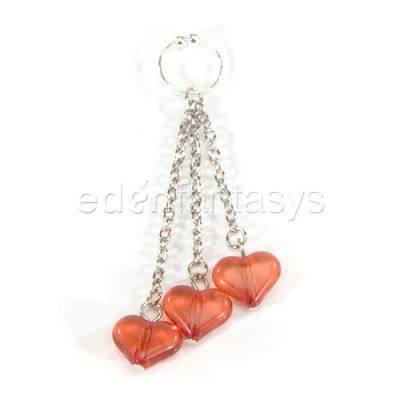 Asian hearts navel ring