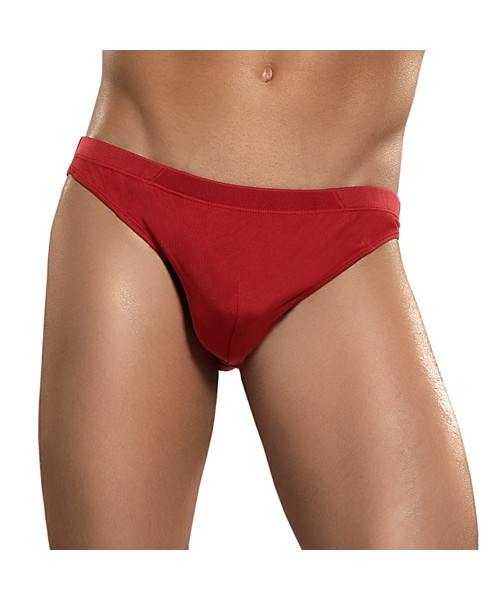 Red knit silk briefs