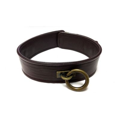 Harmony Brown Leather Collar