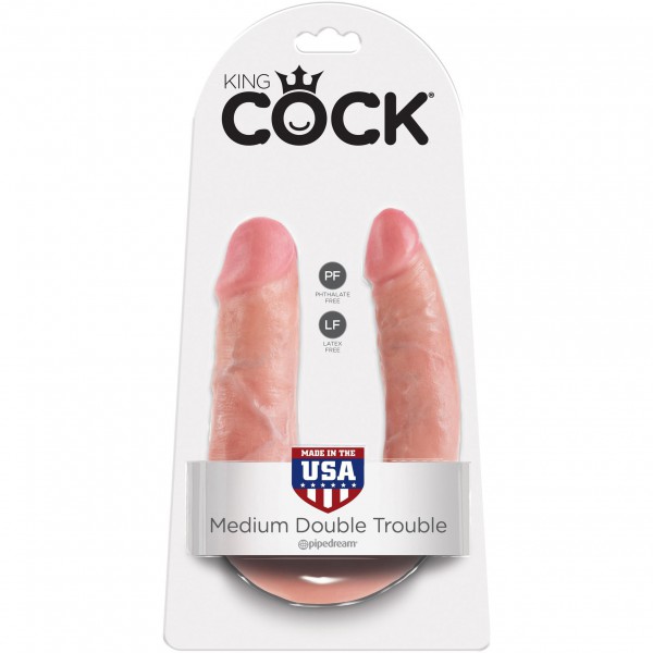 King Cock Medium Double Trouble - Double Ended Dildo