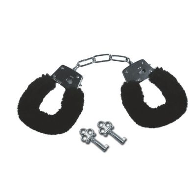 Sex Mischief Black Furry Handcuffs