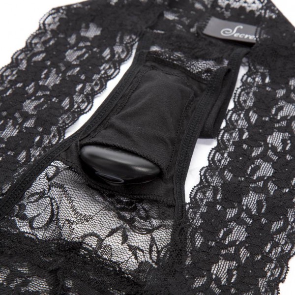 Secrets 5 Function Remote Control Vibrating Lace Thong