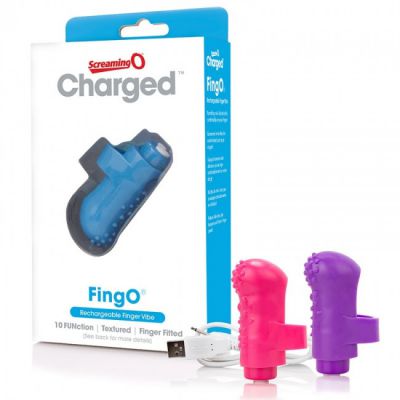 Charged FingO Rechargeable Finger Vibe by Screaming O