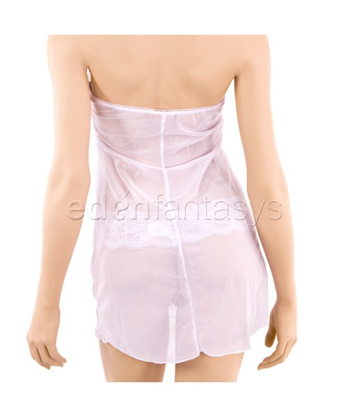Lycra net chemise set