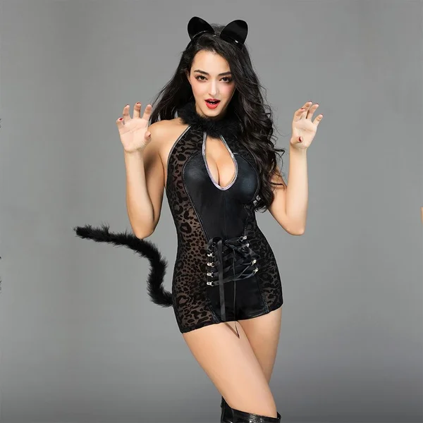 Kitty Cat Sexy Adult Roleplay Costume — image 9 of 11
