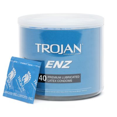 Trojan ENZ Premium Lubricated Condoms 40 Count
