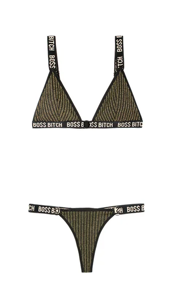 BO$$ Bitch Bralette & Thong Panty Set — image 20 of 23