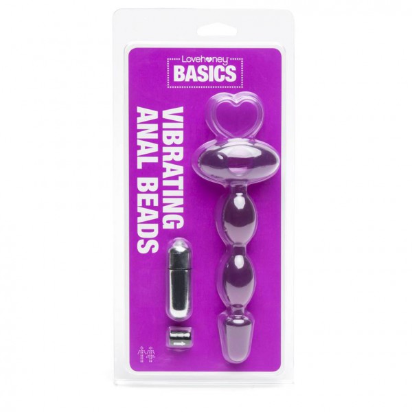 BASICS Vibrating Anal Beads 6.5 Inch