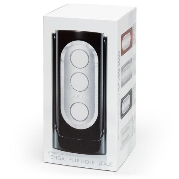 Tenga Flip Hole |  Pressure Sensitive Male Masturbator Black/White
