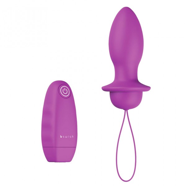 bswish Bfilled Classic Remote Control Butt Plug - 2AAA & 1AA
