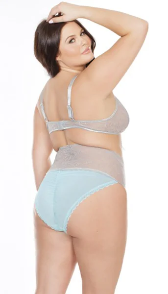 Misty Blue And Grey Bra And Panty Set — image 14 of 14