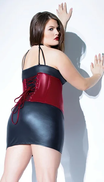 Metal Boned Cincher With Lace Up Back — image 25 of 25