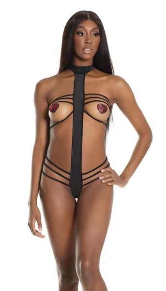 Halter Neck Strapless Teddy — image 6 of 7