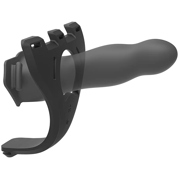 7" Silicone Vibrating Hollow Strap-on Set With Remote Control — image 23 of 25