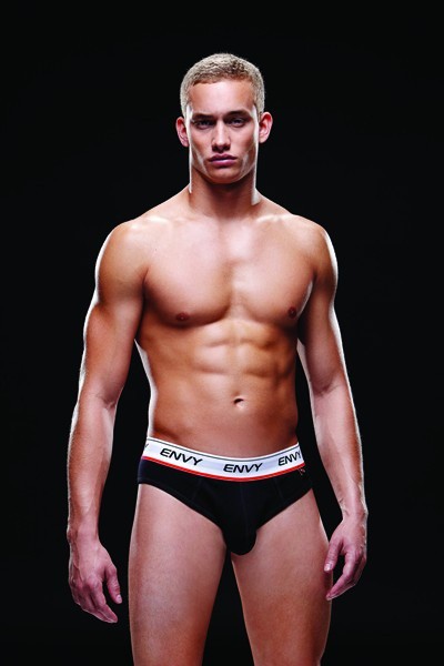 Envy Black Low Rise Bare Back Brief - M/L