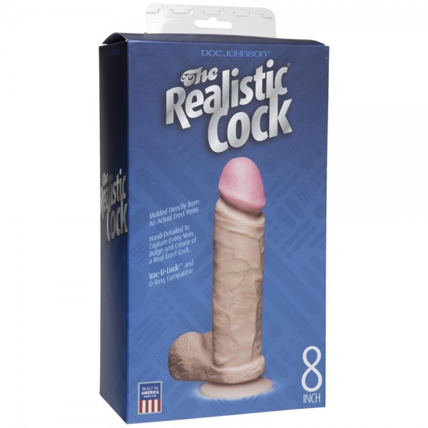 Doc Johnson 8 Inch Realistic Cock Dildo — image 3 of 4