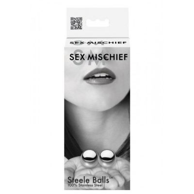 Sex and Mischief Kegal Steele Silver Duo Balls