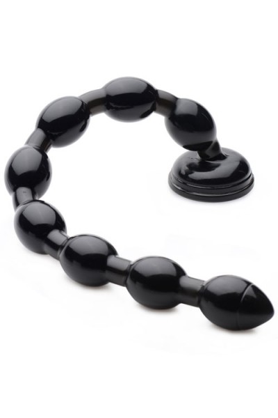 Hosed Flexible Beaded 19" Anal Snake with Suction Base