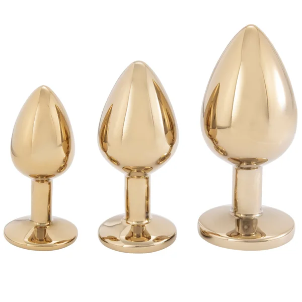 Gold Metal Butt Plug With Jewel — image 15 of 16