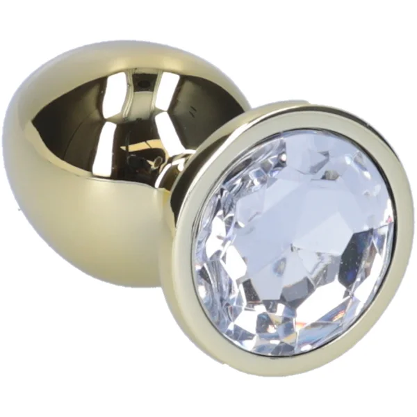 Gold Metal Butt Plug With Jewel — image 16 of 16
