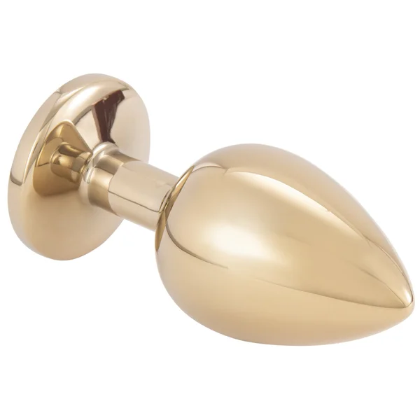 Gold Metal Butt Plug With Jewel — image 14 of 16
