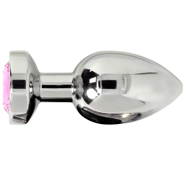 Pink Jewel Metal Weighted Anal Plug — image 16 of 18