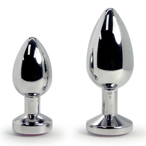 Pink Jewel Metal Weighted Anal Plug — image 17 of 18