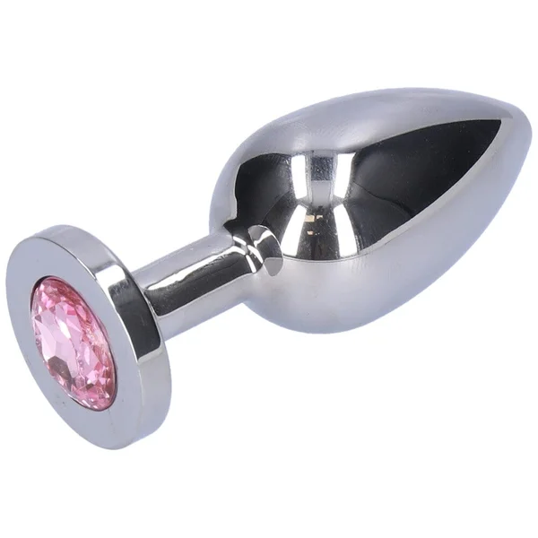 Pink Jewel Metal Weighted Anal Plug — image 13 of 18