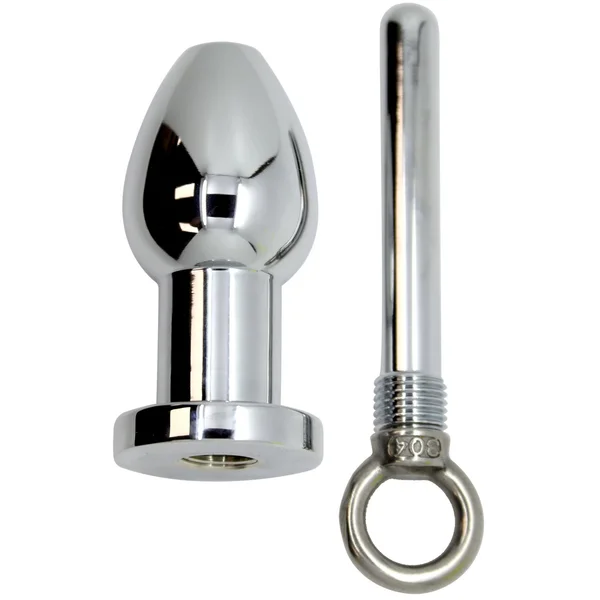 Thru Hole Enema Metal Butt Plug With Removable Core — image 11 of 13
