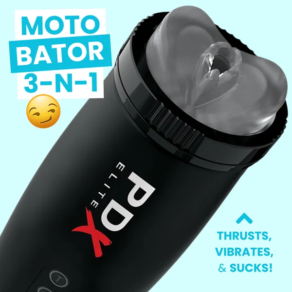 Moto Bator 3-in-1 Masturbator - Thrusting, Vibrating, & Sucking Action! — image 21 of 25