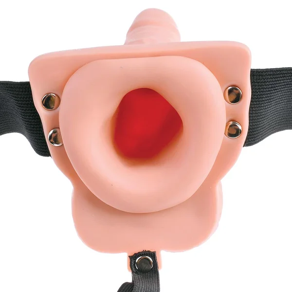 Fetish Fantasy 6" Hollow Vibrating Strap-On with Remote — image 20 of 23